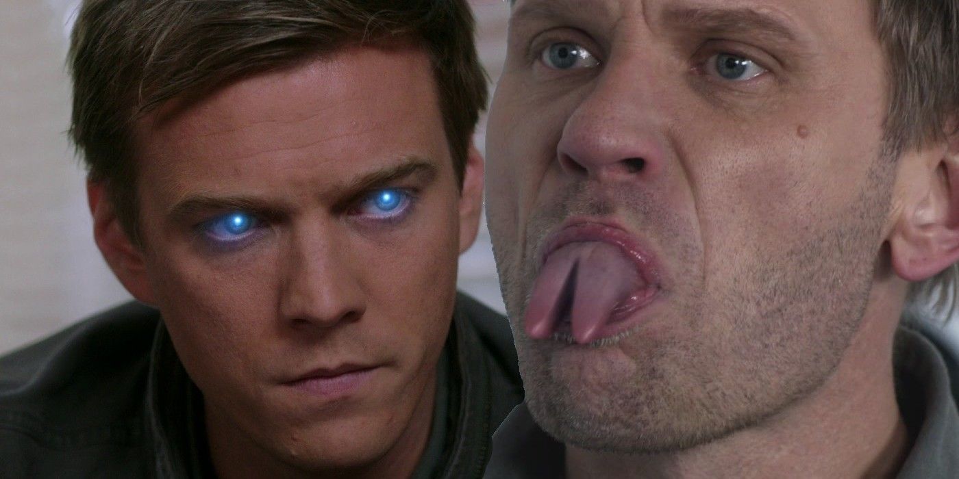 Jake Abel as Michael Adam and Mark Pellegrino Nick as Lucifer in Supernatural