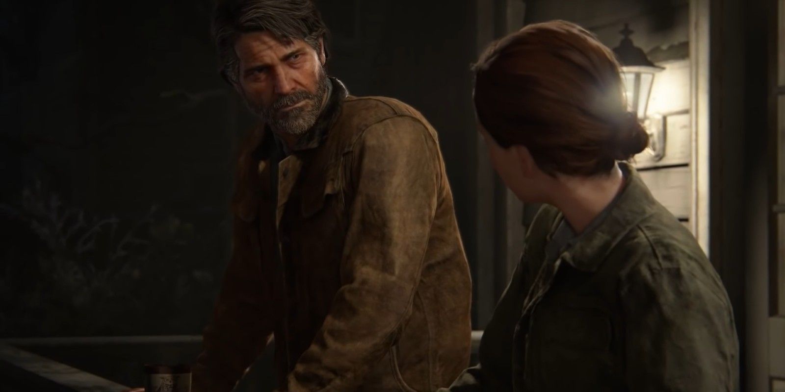 Joel talking to Ellie in The Last of Us 2