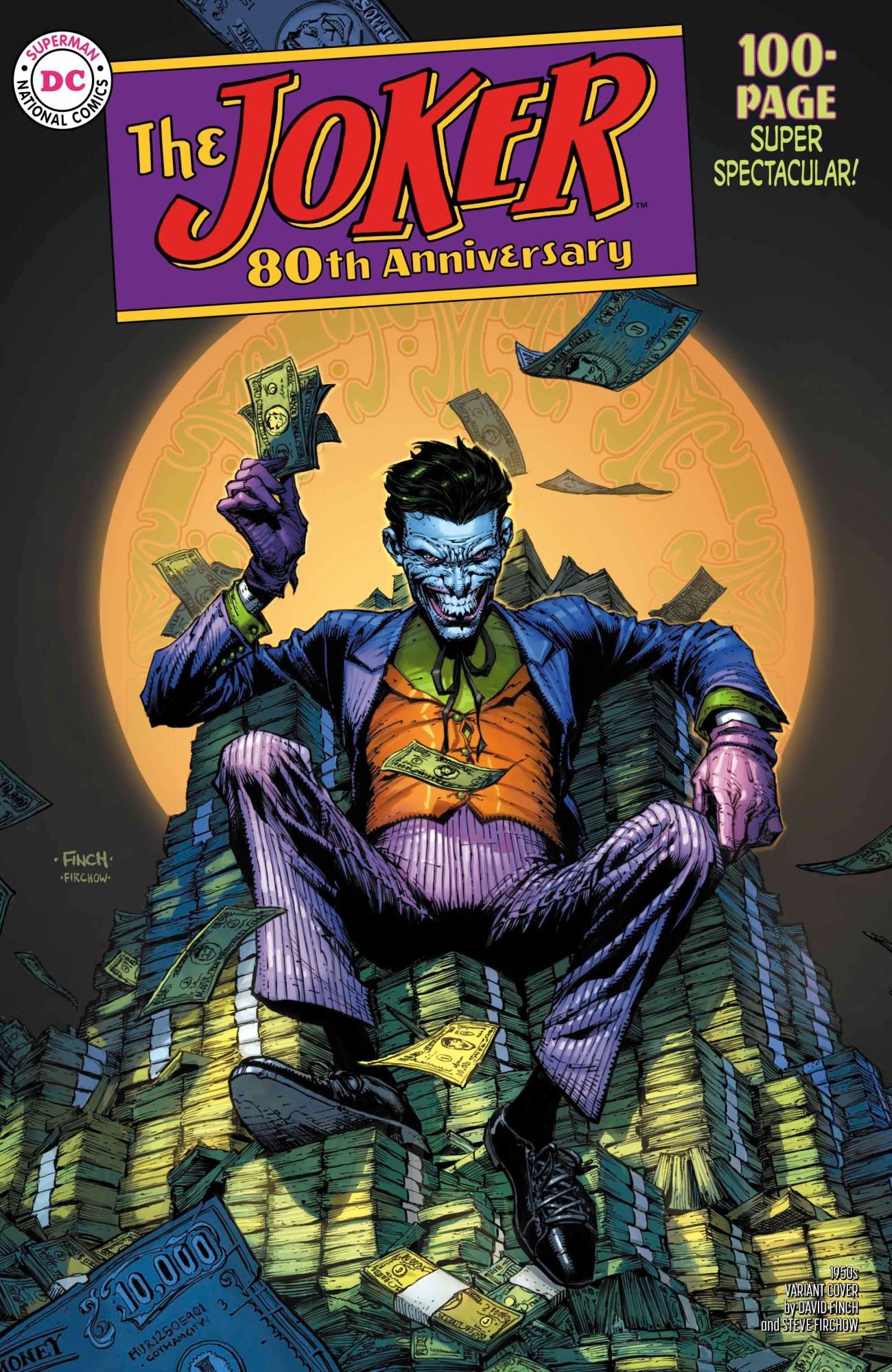 Joker 80th Anniversary Comic 1950s Finch Variant
