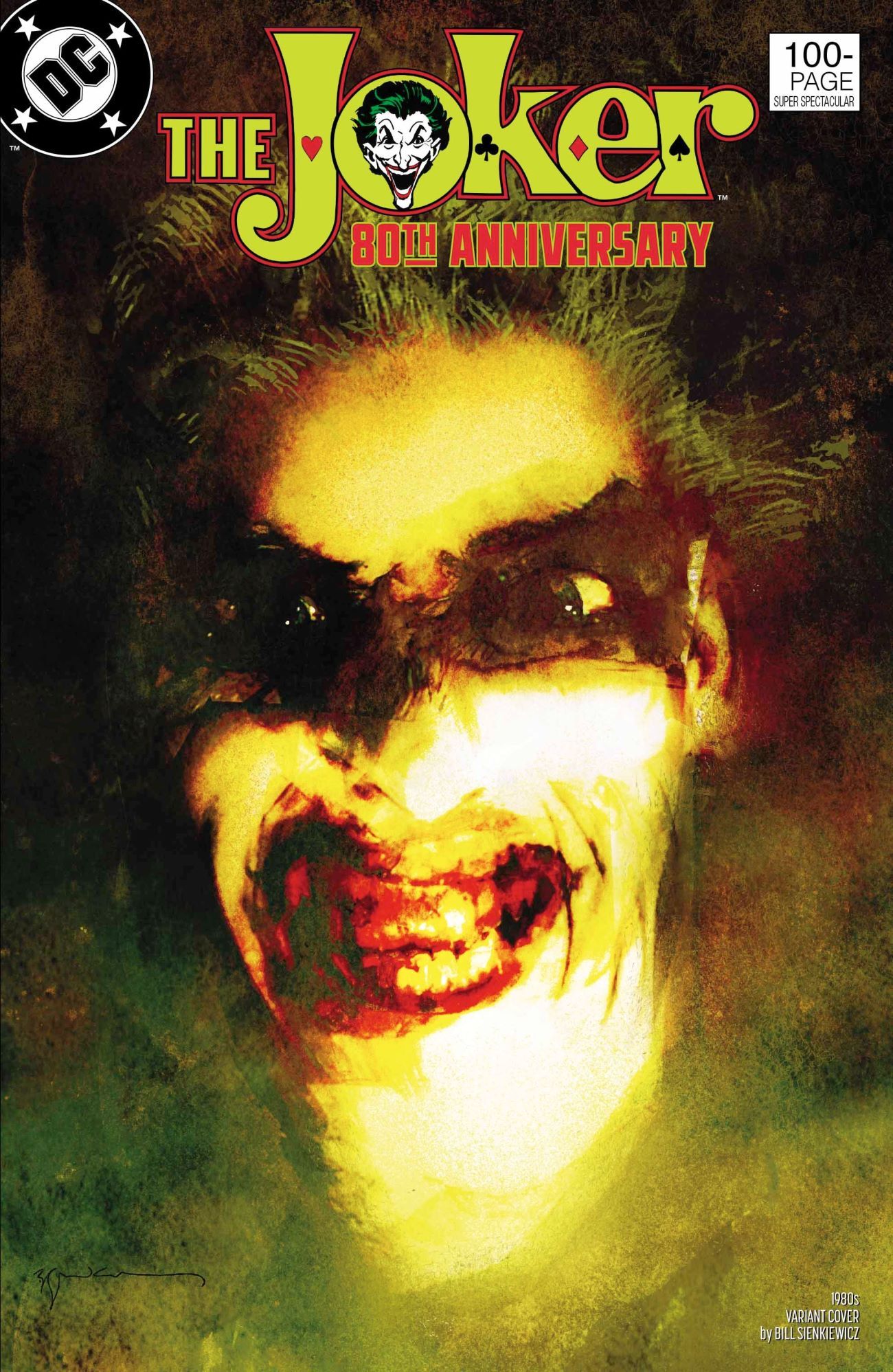 Joker 80th Anniversary Comic 1980s Sienkiewicz Variant