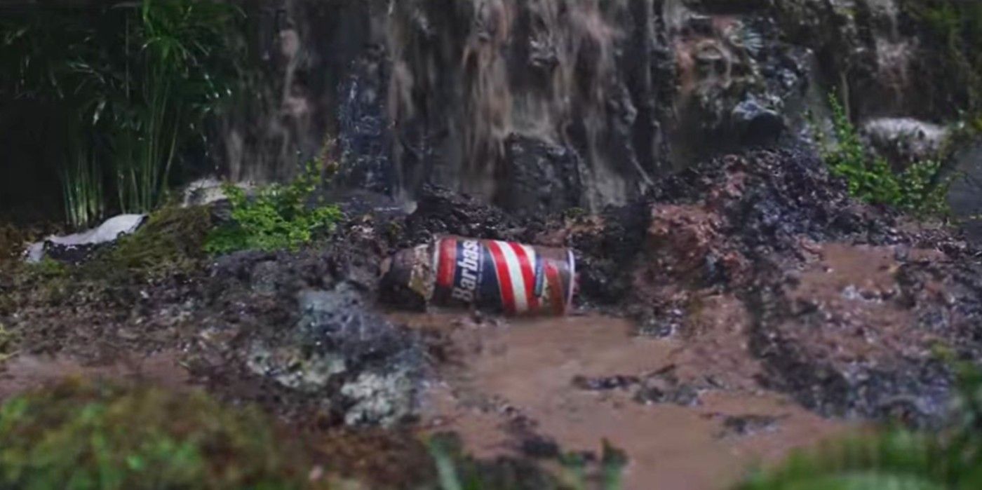 Jurassic Park Barbasol Can in Mud