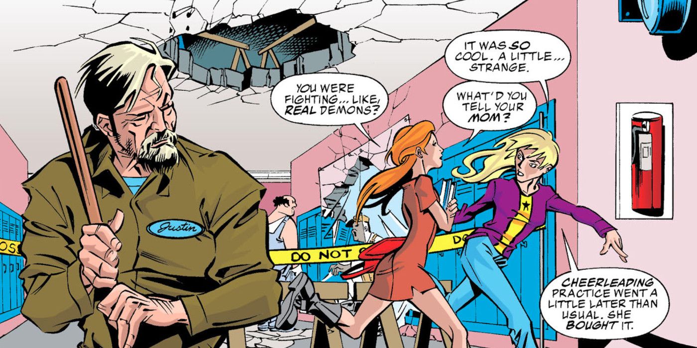 Justin the Janitor in Stars and STRIPE comic