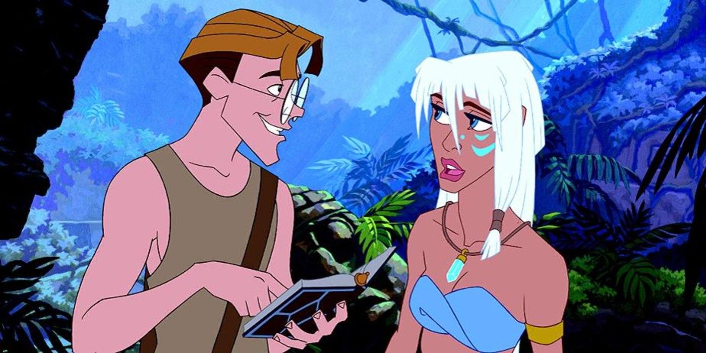 Milo talks to Kida in Atlantis