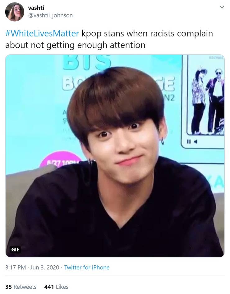K Pop Stans Are Taking Over Whitelivesmatter On Twitter