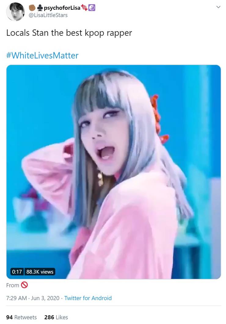 K Pop Stans Are Taking Over Whitelivesmatter On Twitter