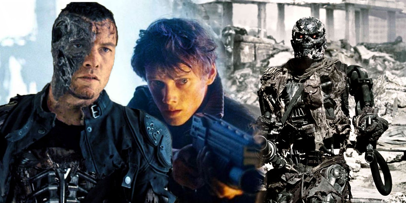 Kyle Reese and Marcus Wright Fight The T-600 In Terninator Salvation
