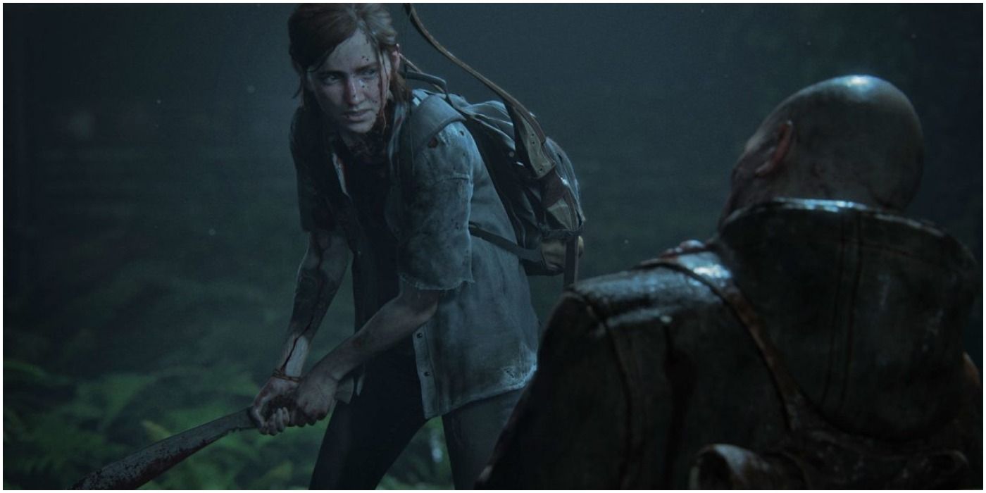 Ellie avec une machette dans The Last of Us 2