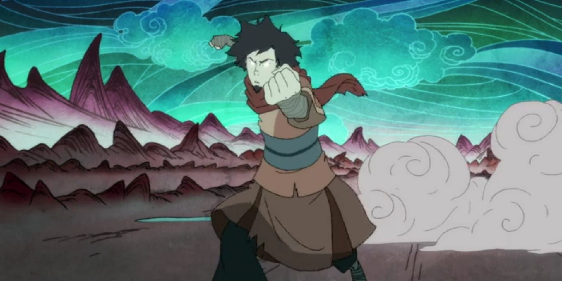 Wan in the Avatar State in Legend of Korra
