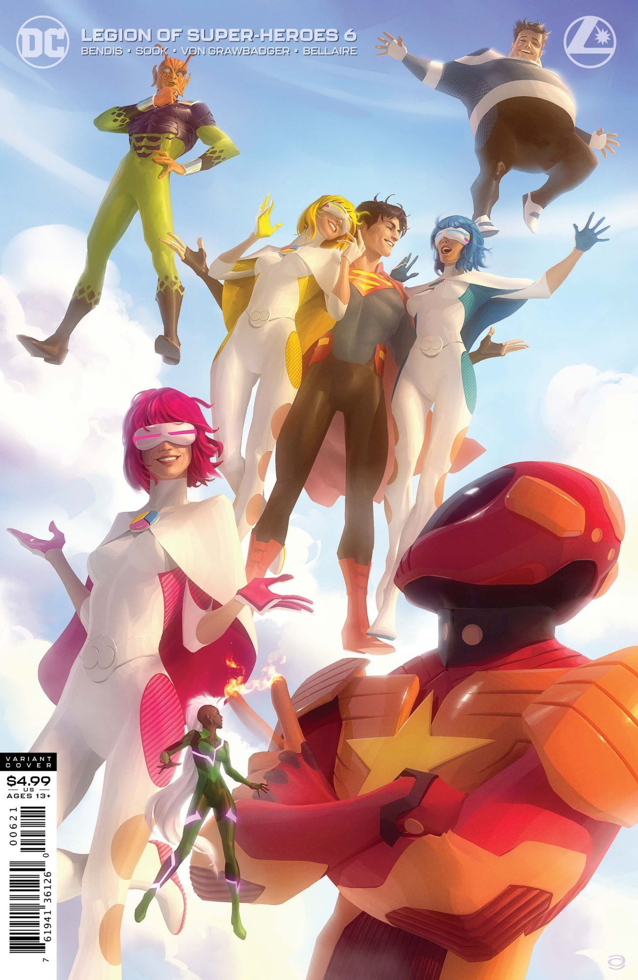 Legion of Super-Heroes 6 Comic Variant Cover