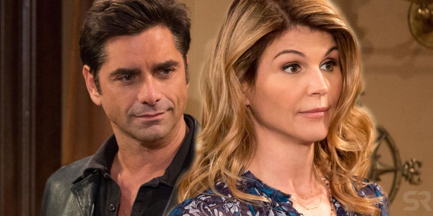 Lori Loughlin as Becky and John Stamos as Jesse in Fuller House