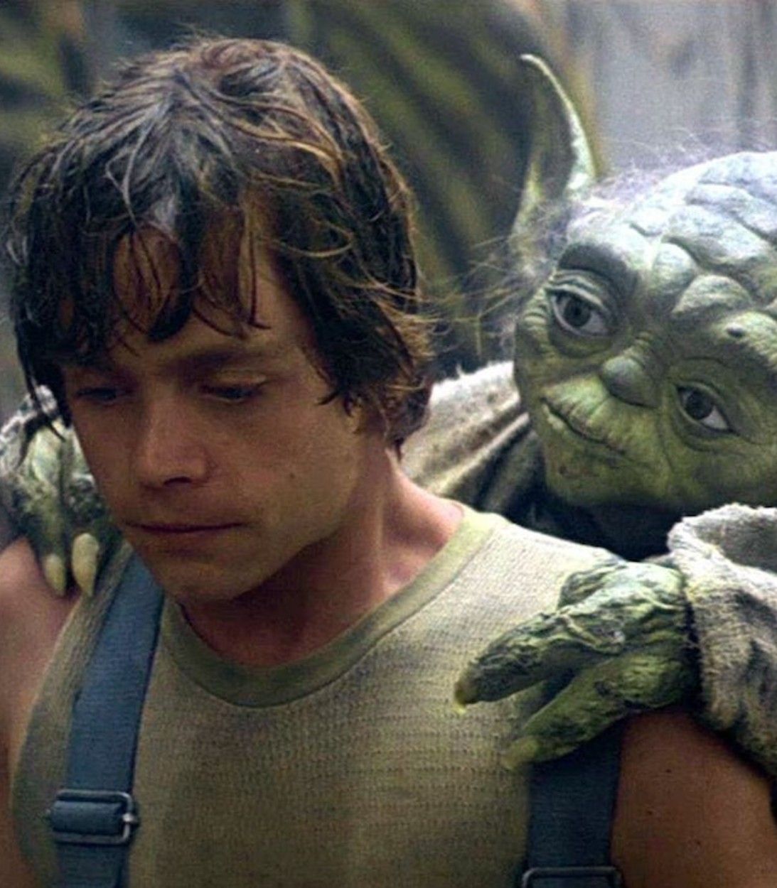 Luke Skywalker Yoda Dagobah vertical
