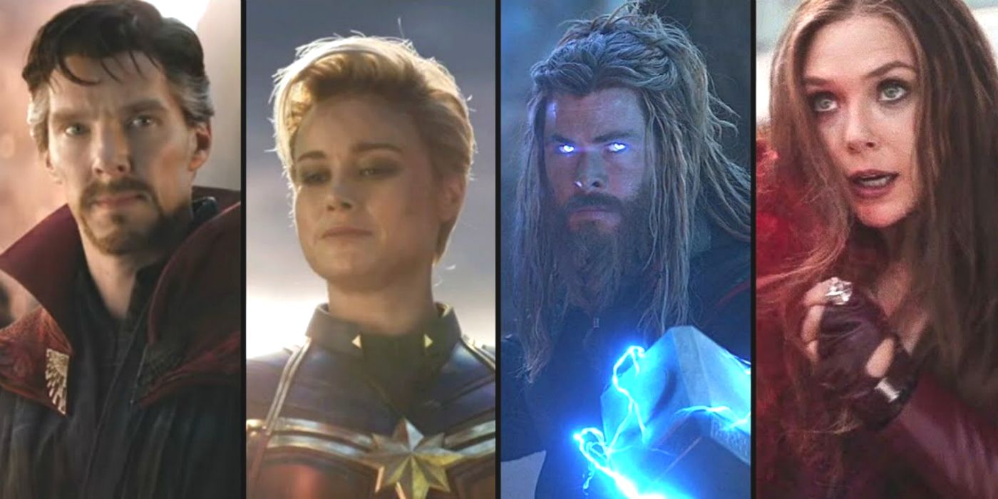 MCU Most Powerful Avengers Team Doctor Strange Captain Marvel Thor Scarlet Witch
