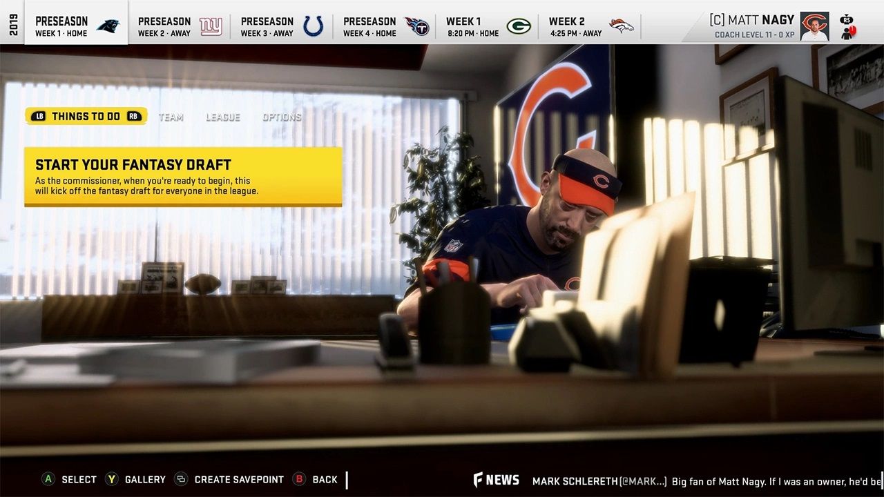 How to Start a Fantasy Draft in Madden NFL 20