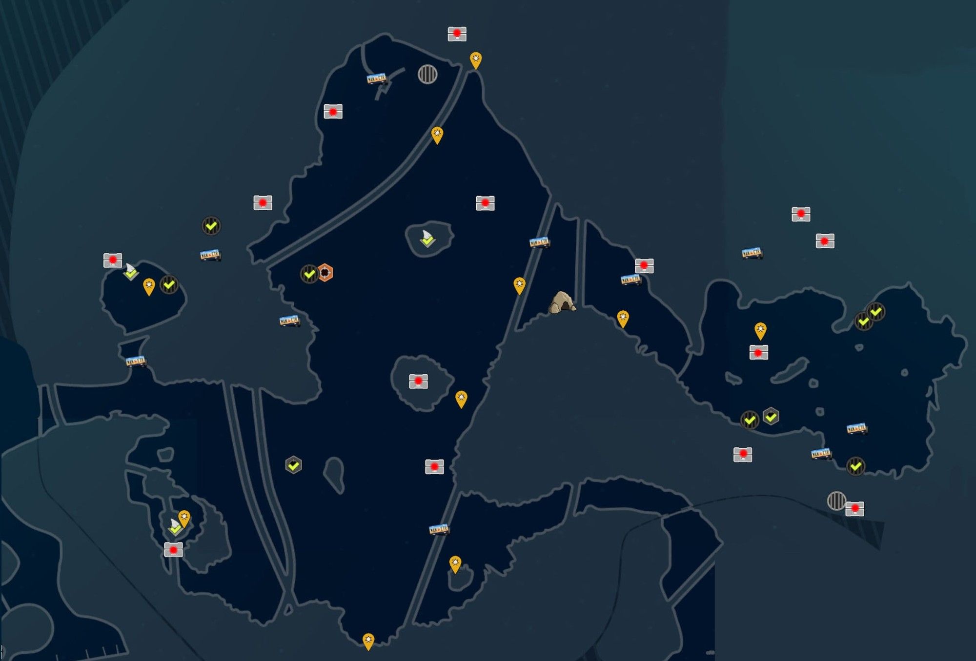 The 14 Nutrient Cache Locations in Dead Horse Lake in Maneater