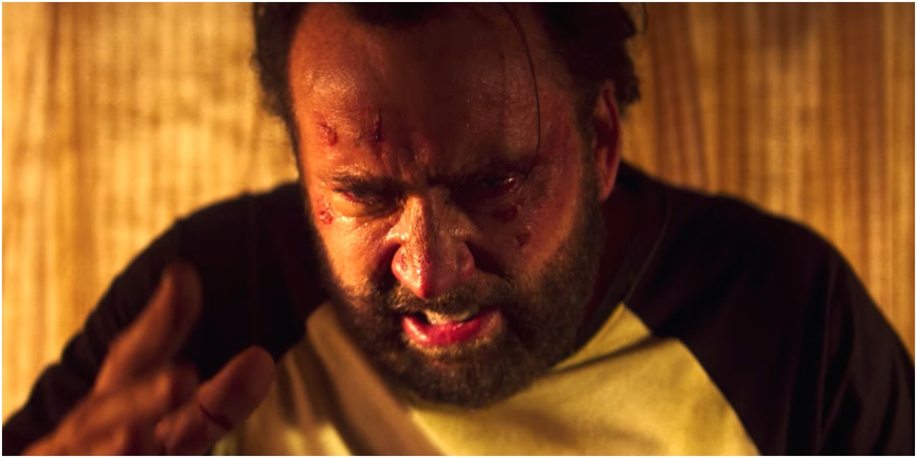 Cage getting angry in Mandy