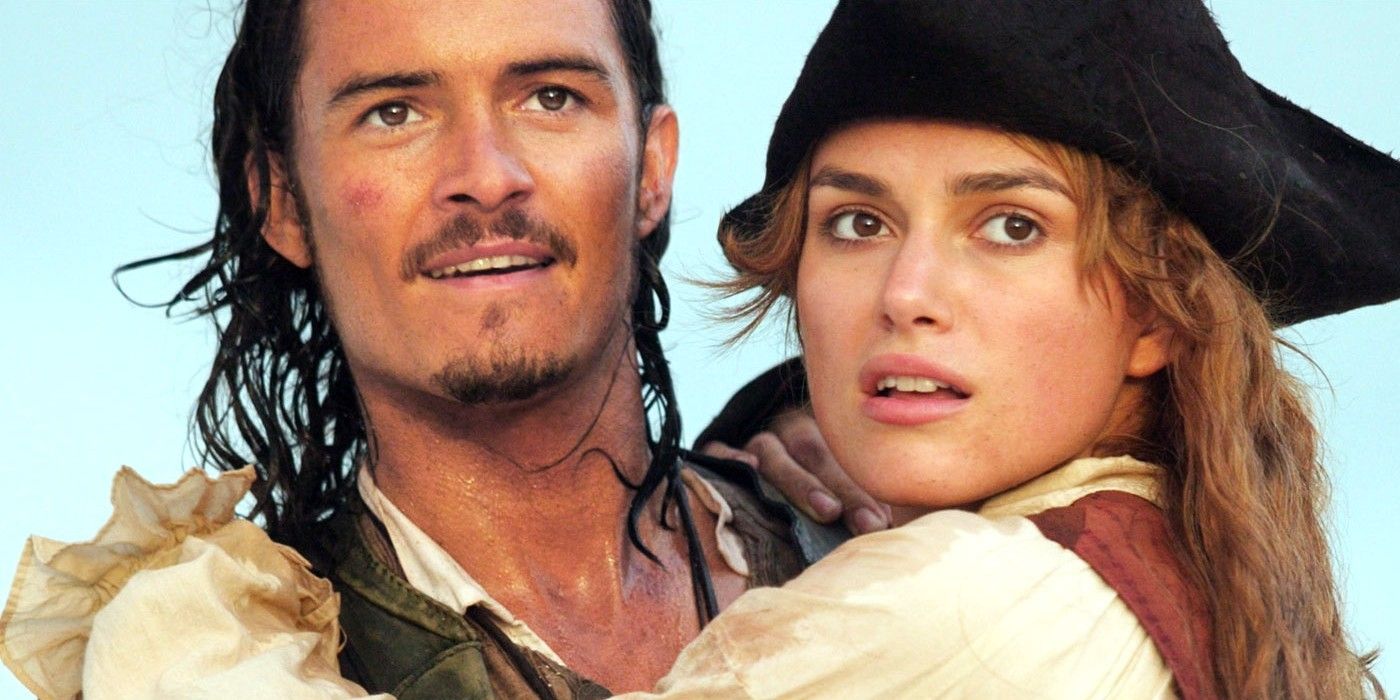 Orlando Bloom and Keira Knighley from Pirates of the Caribbean Dead Mans Chest