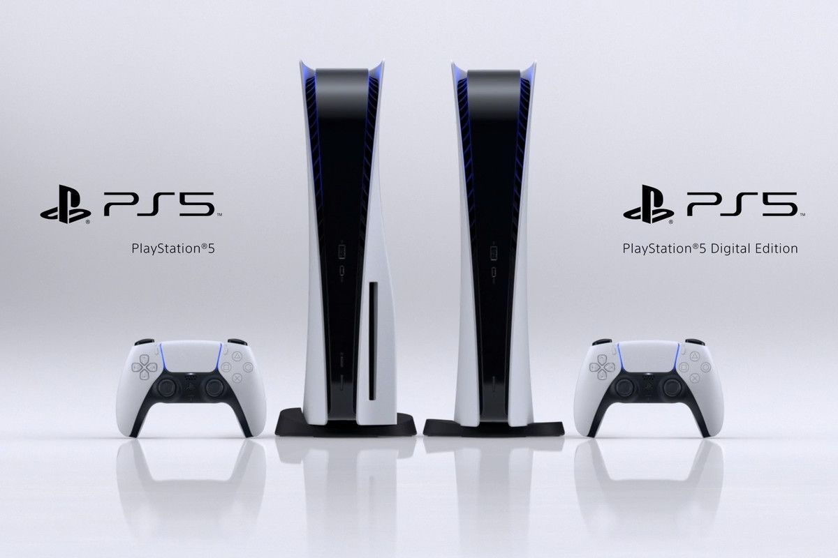 PS5 digital edition and standard PS5 model