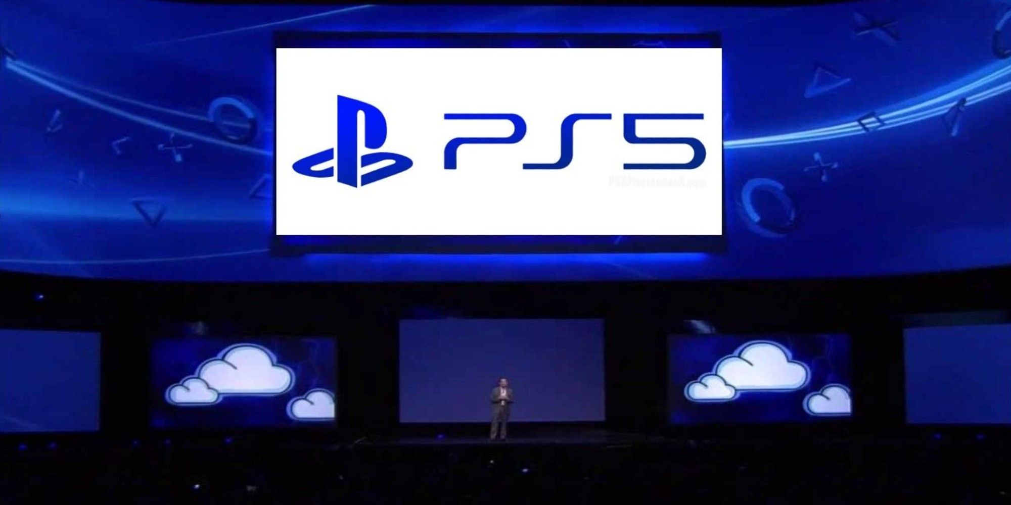 speaker at a PS5 event