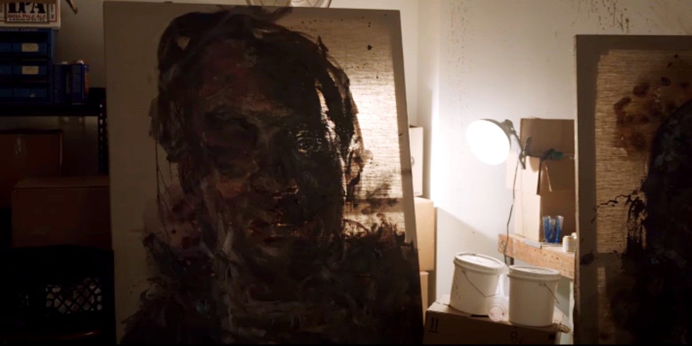 A painting of Tony Todd as Candyman in the new trailer