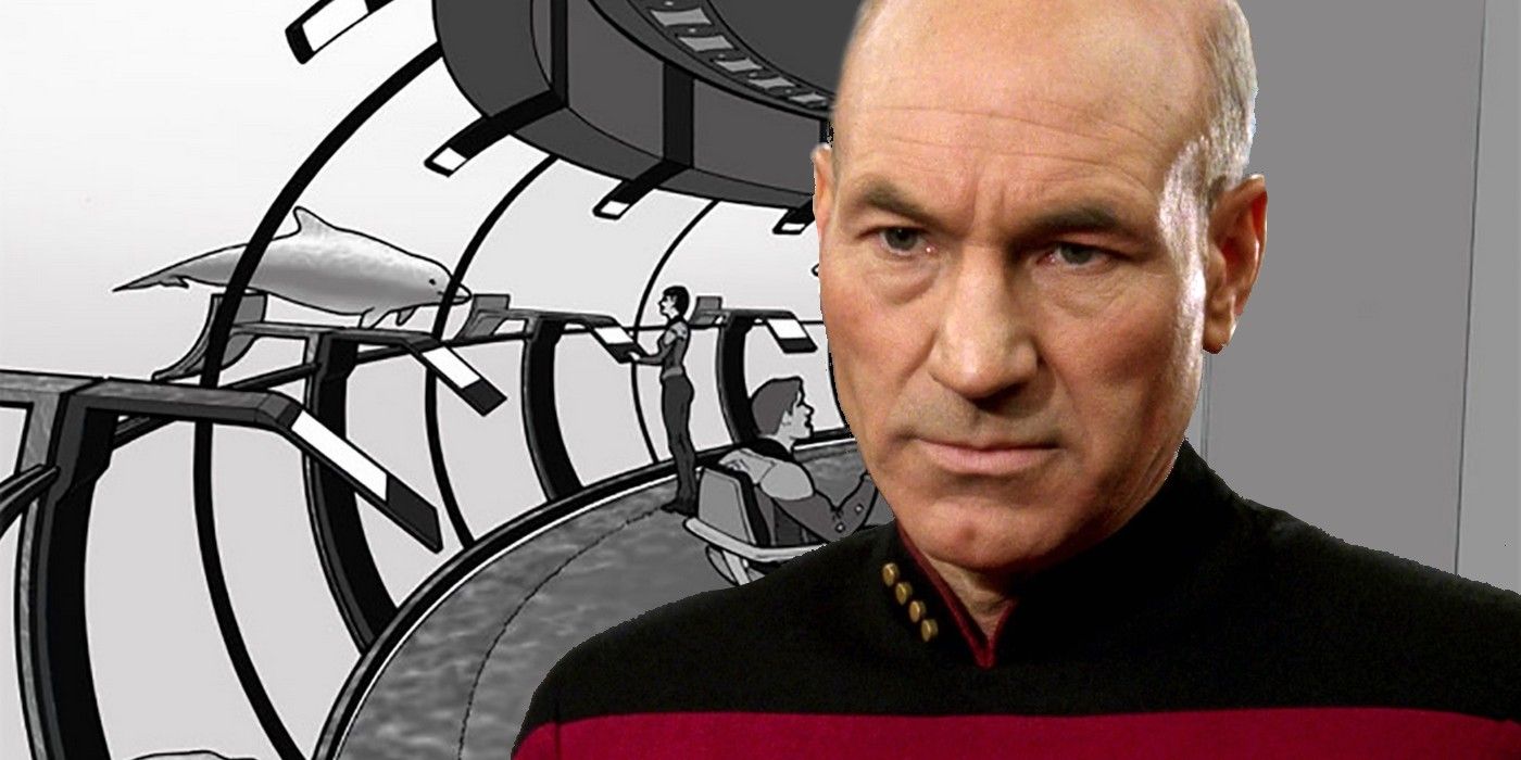 Patrick Stewart as Jean Luc Picard in Star Trek Next Generation