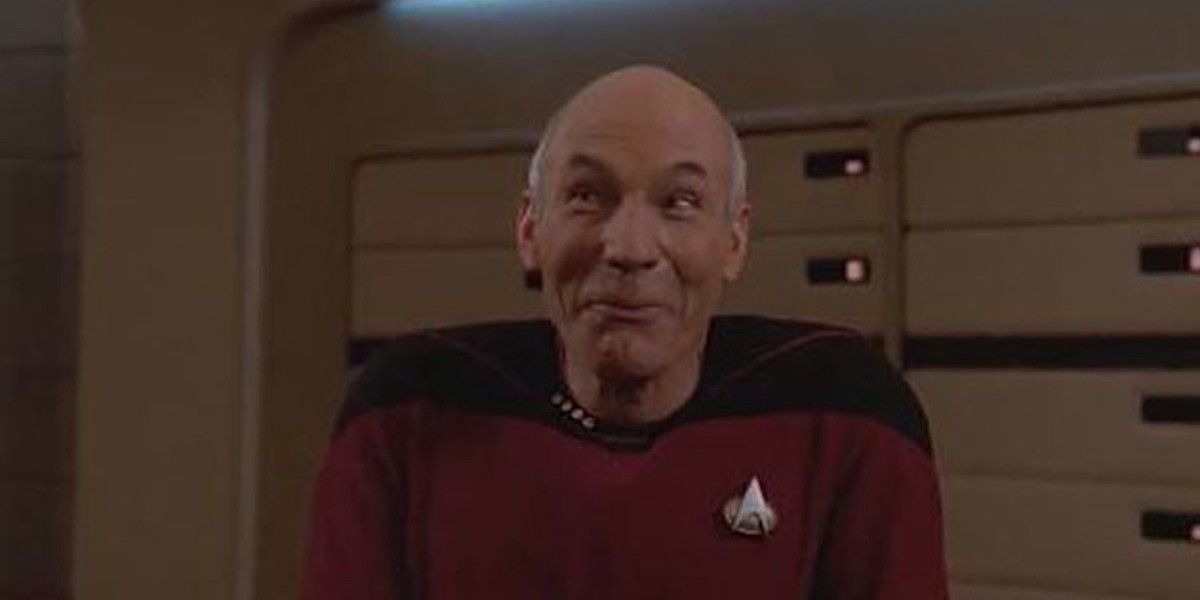 Patrick Stewart as Jean-Luc Picard in Star Trek Next Generations