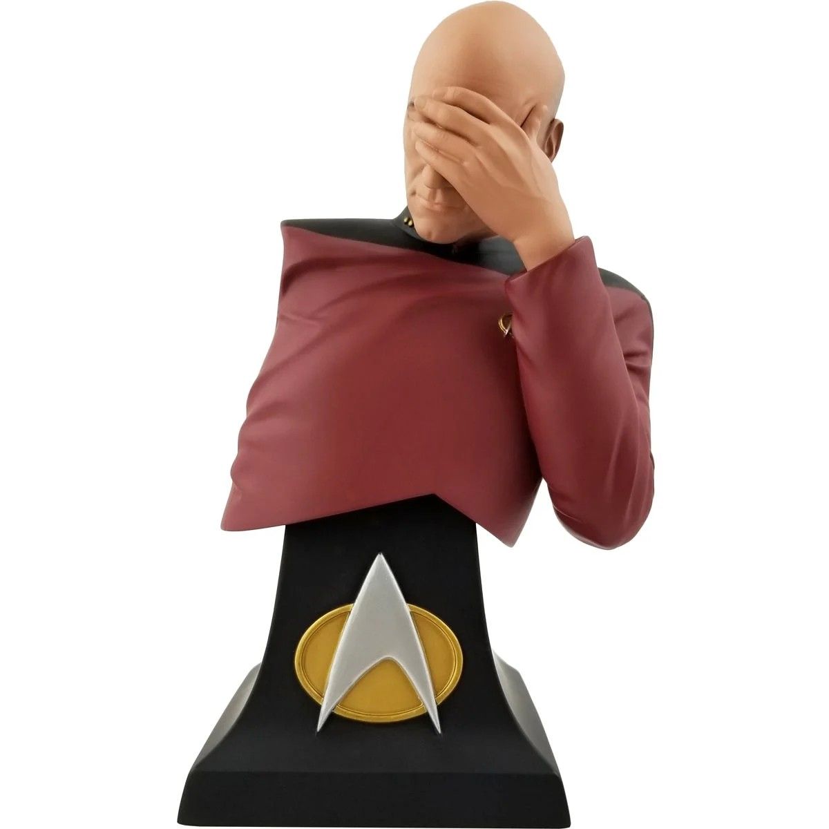 Picard Facepalming Collectible Bust Front View