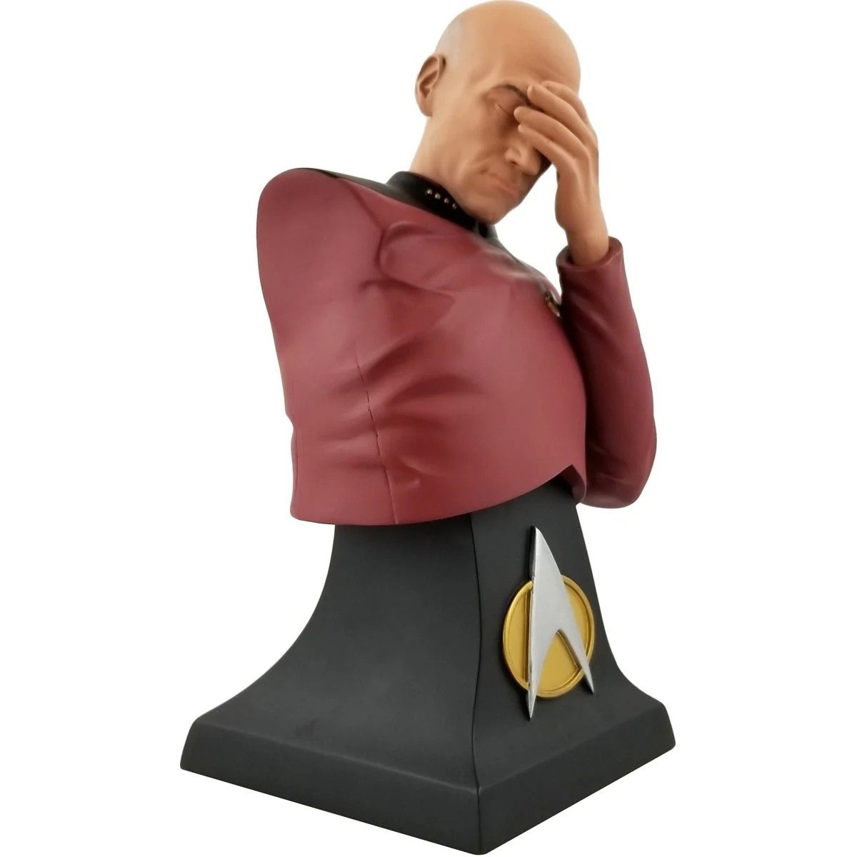 Picard Facepalming Collectible Bust Side View