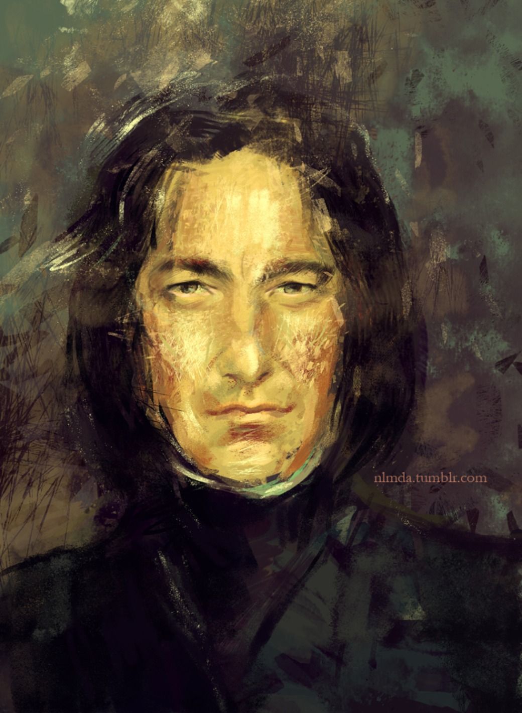 Portrait Professor Snape Fan Art Harry Potter