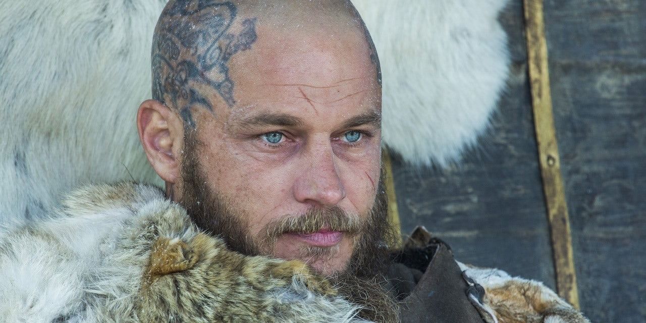 Close up of Ragnar's face