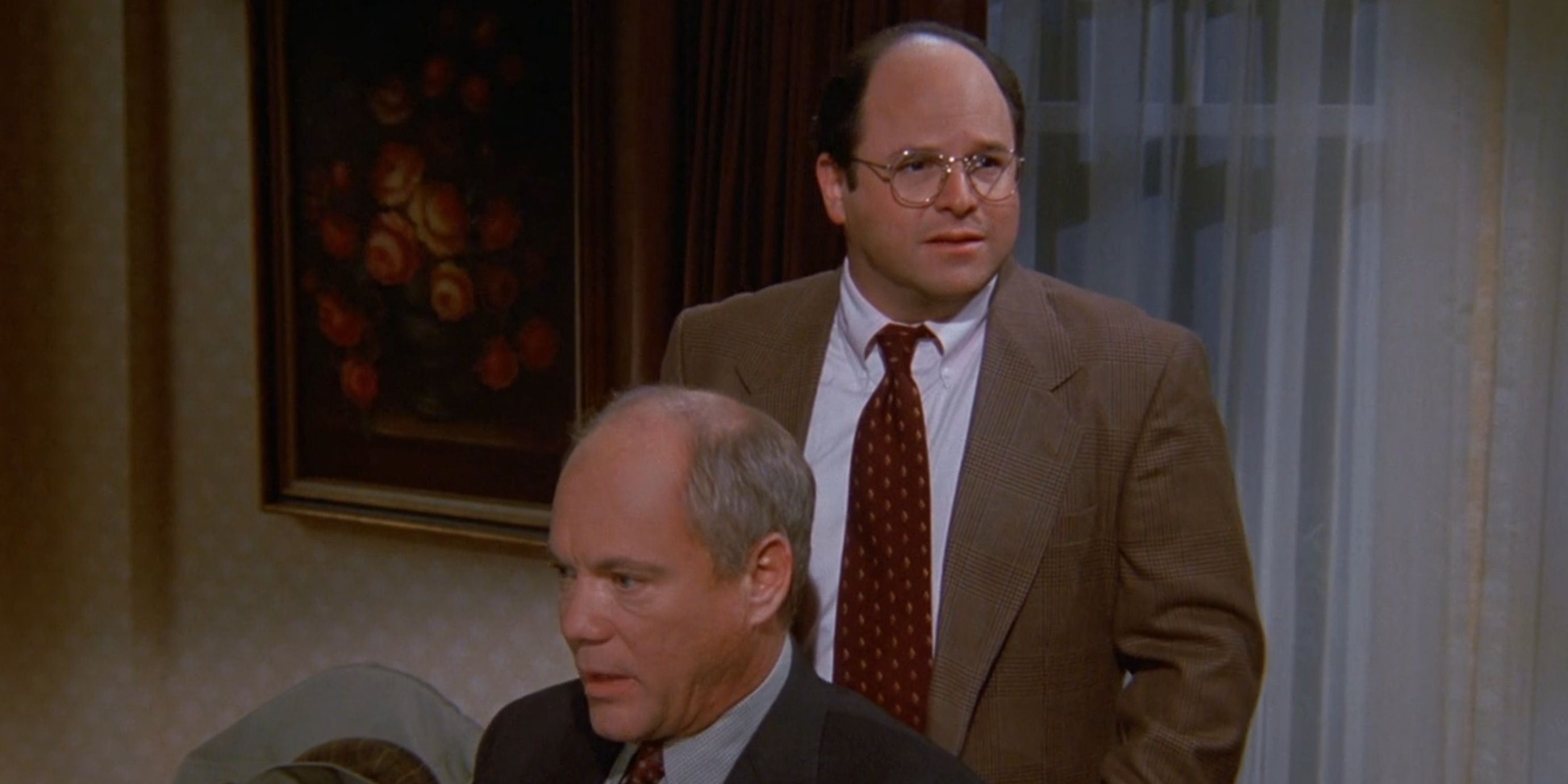 George and Mr. Kruger at the Costanzas