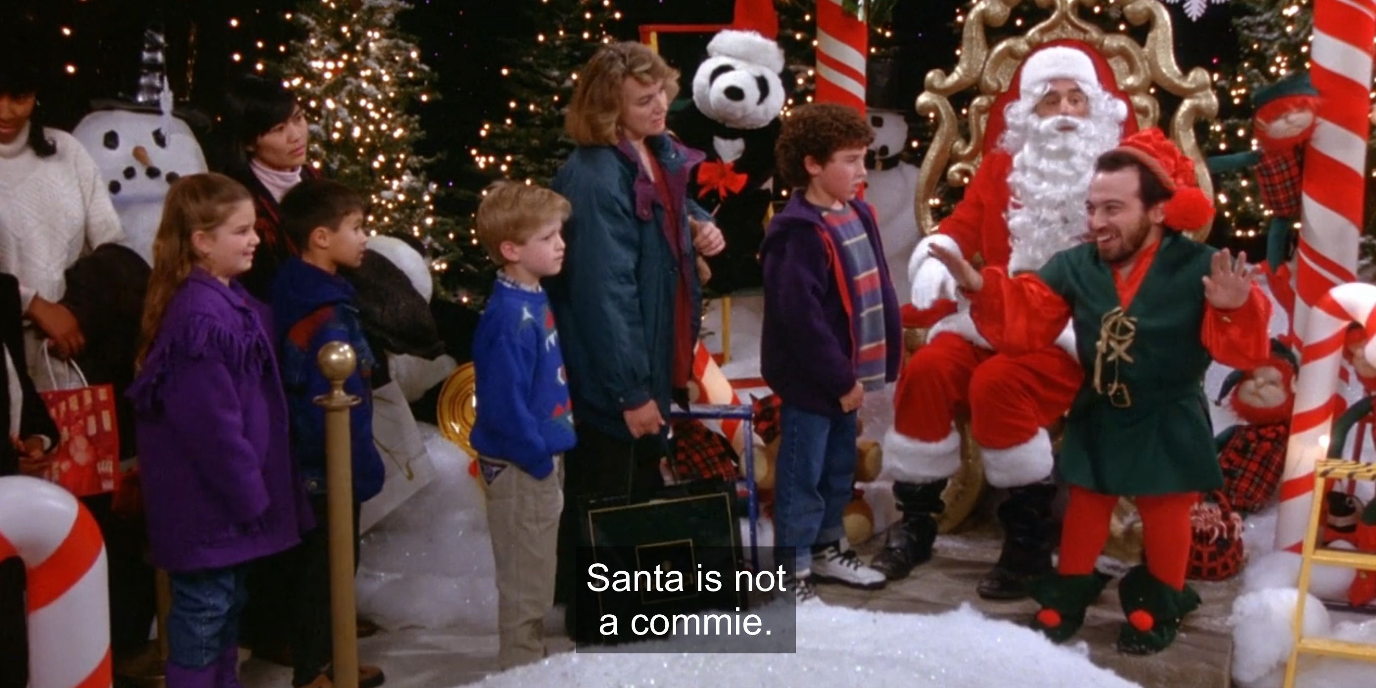 Kramer trying to spread Communist propaganda as Santa