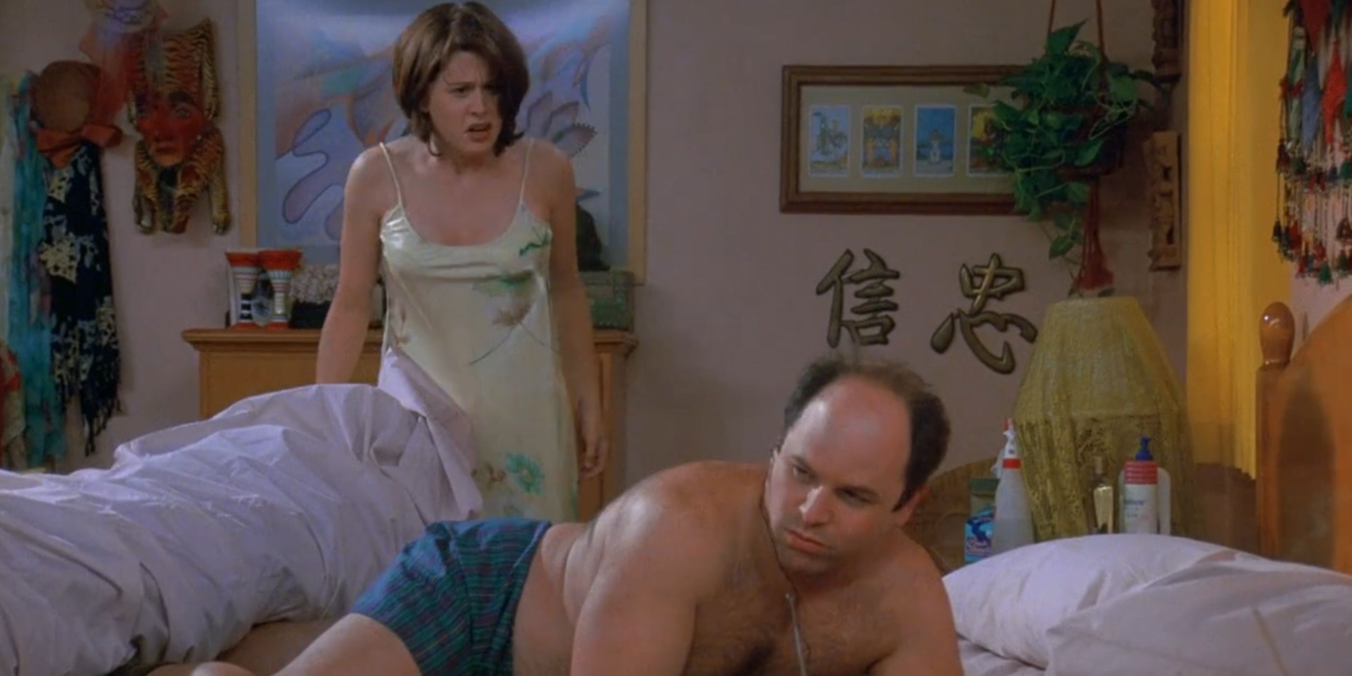 George in bed in the Seinfeld episode &quot;The Blood&quot;