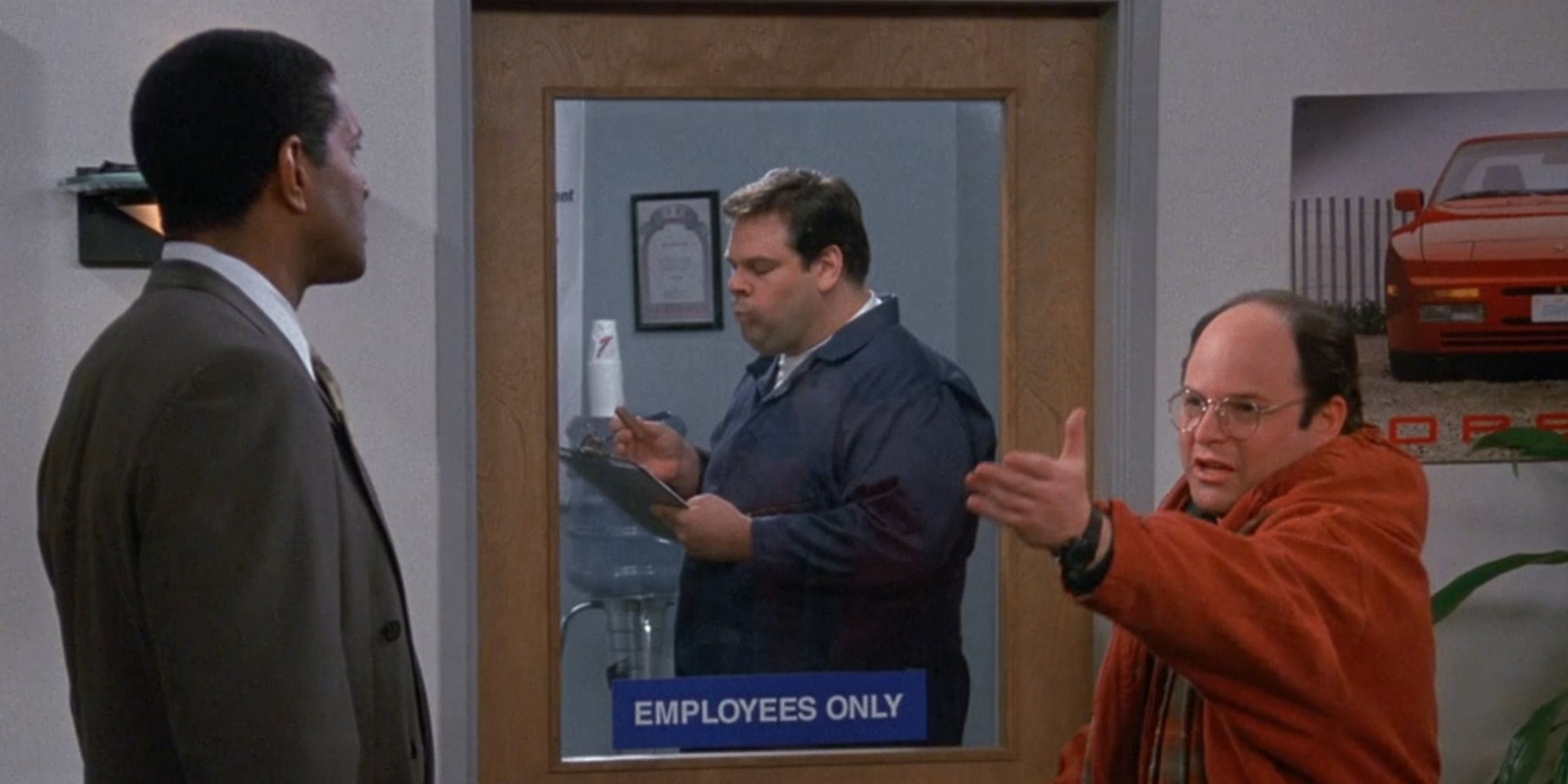 George Costanza angry about a vending machine in Seinfeld