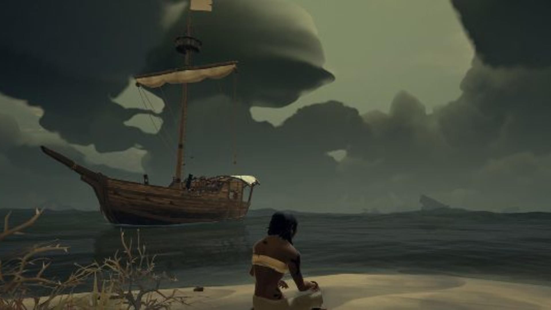 Sea of Thieves island ship