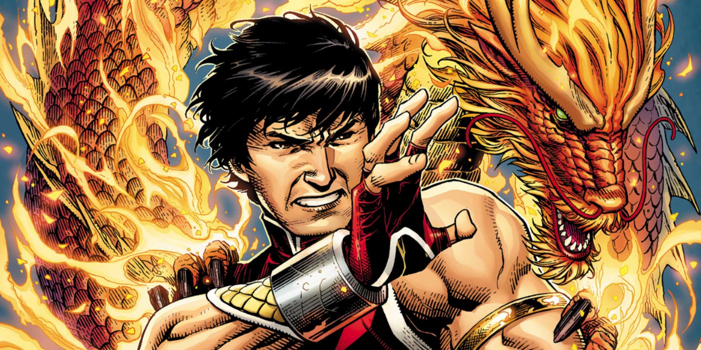 Shang Chi surrounded by power of dragon