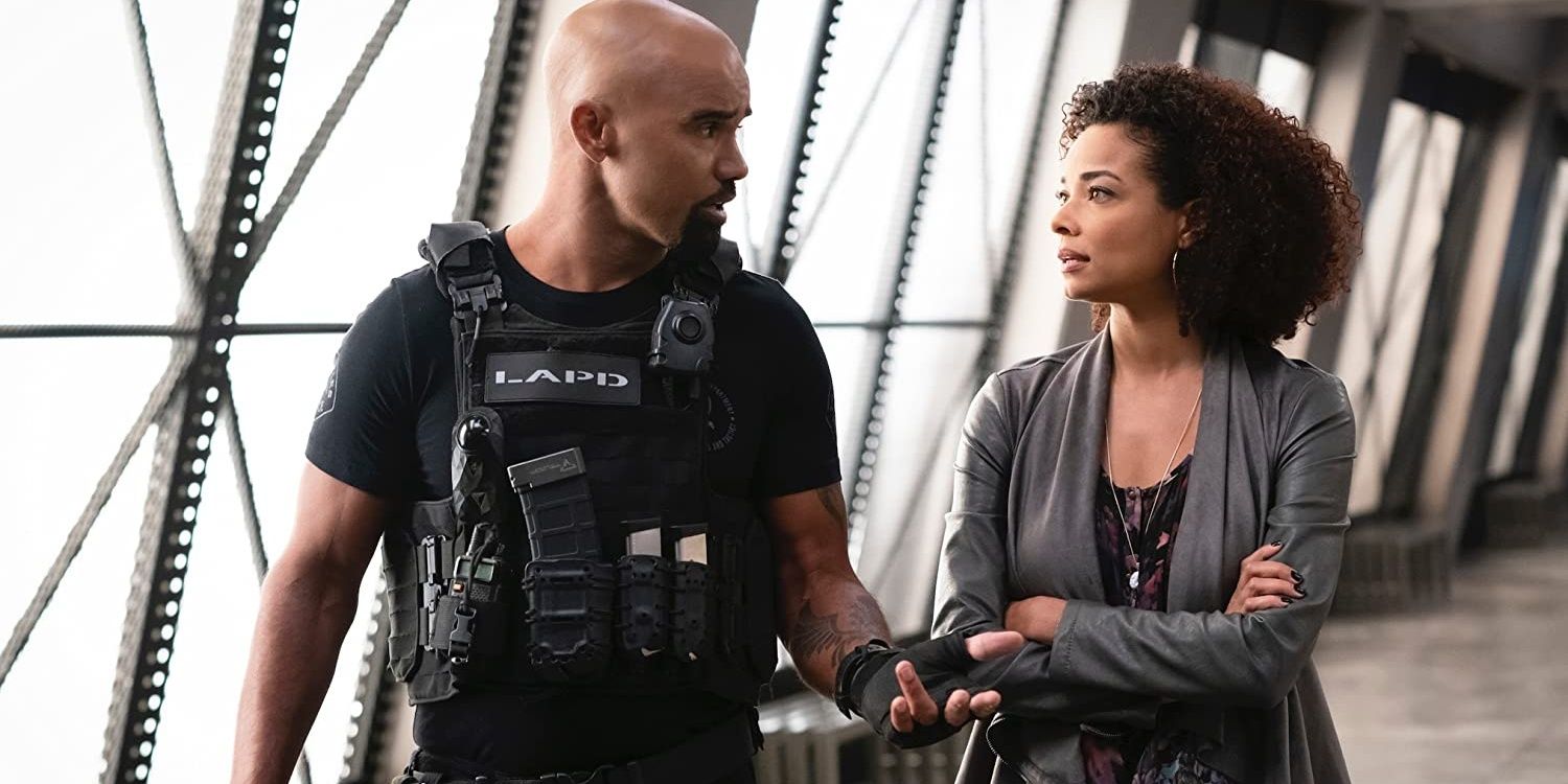Shemar Moore and Rochelle Aytes in SWAT