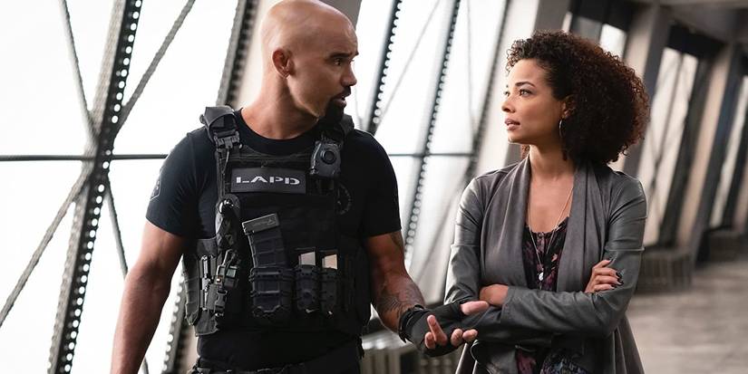 Shemar Moore and Rochelle Aytes in SWAT