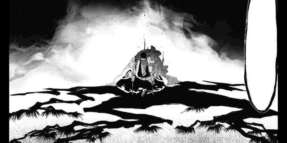 Shunsui activating his bankai in Bleach