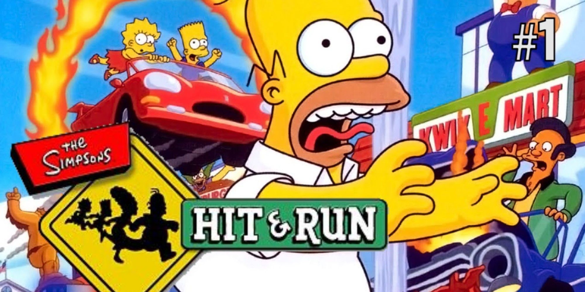 The Simpsons hit and run poster