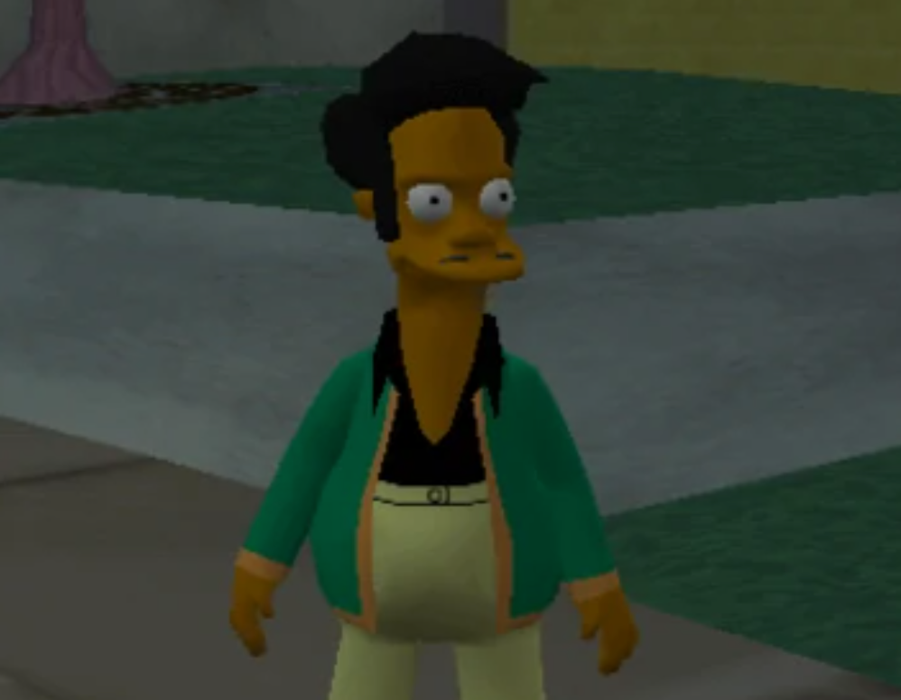 Apu from Simpsons hit and run 