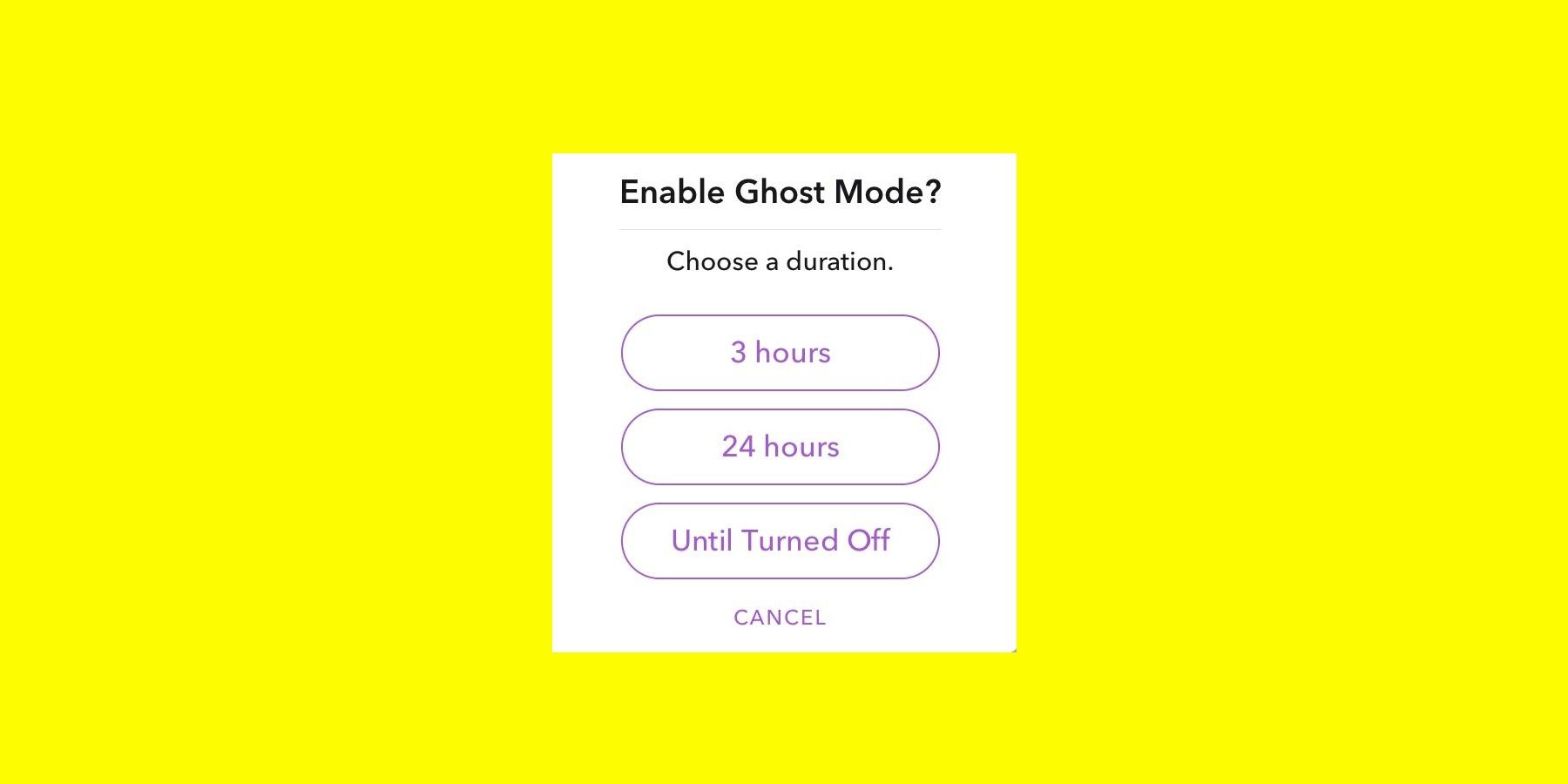 Temporizador do Modo Fantasma do Snapchat