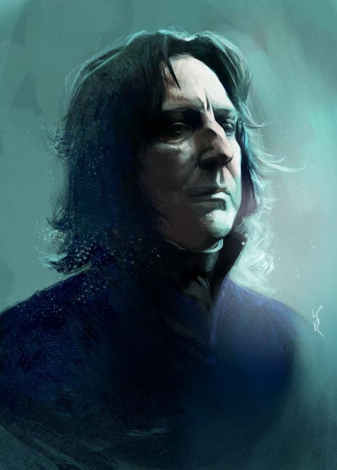 Snape kittrose fan art Harry Potter