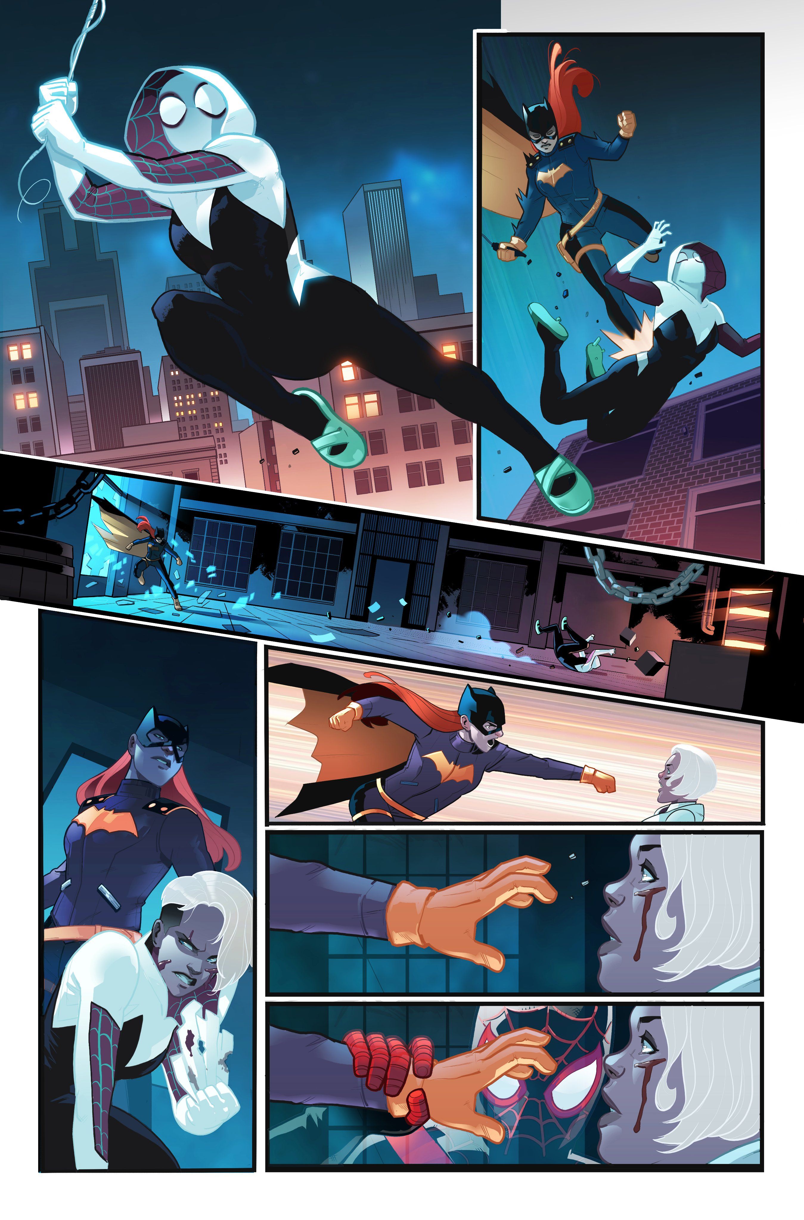 Spider-Gwen Batgirl Spider-Man