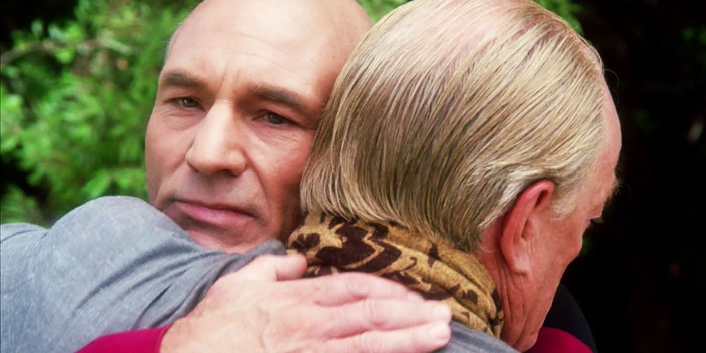 Star Trek Jean Luc Picard Hugs Brother