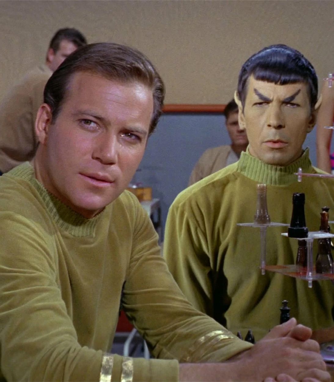 Star Trek pilot TOS Kirk Spock vertical