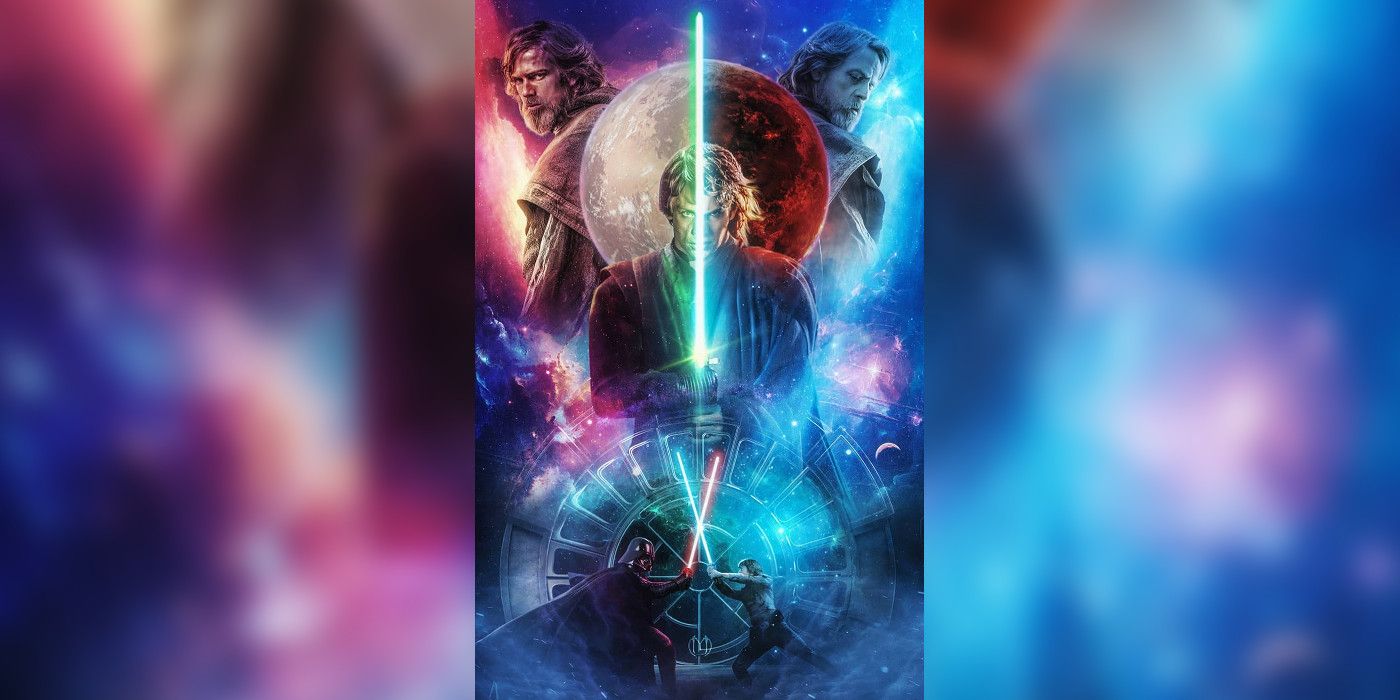 Star Wars: Old, Non-Vader Anakin Faces Of With Luke In Fan Poster