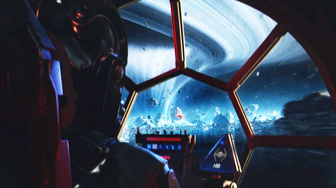 inside a ship in Star Wars: Squadrons