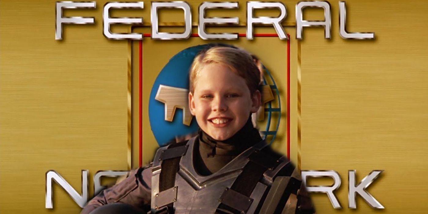 Child soldier in Starship Troopers fake advertisements