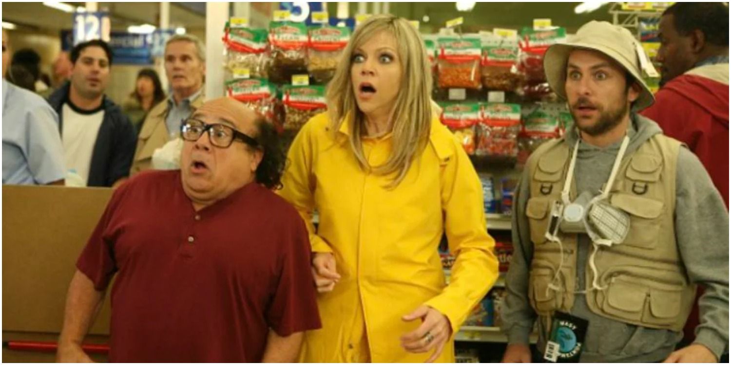 Frank, Dee and Charlie looking surprised Gang Saves the Day It's Always Sunny in Philadelphia
