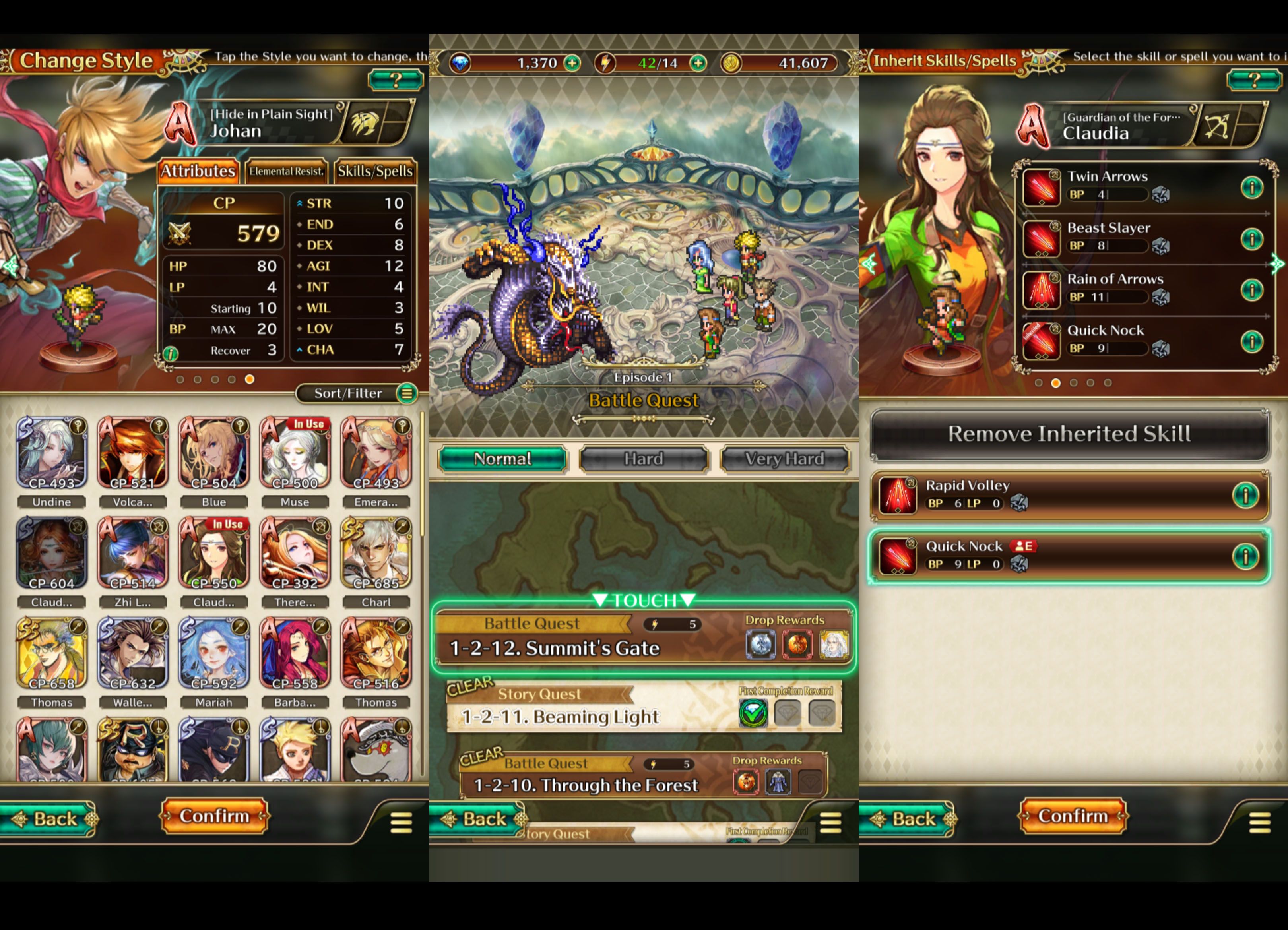 Story Quests in Romancing Saga Re Universe